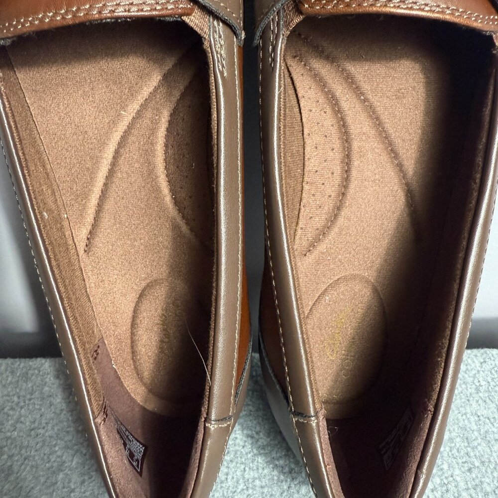Clarks Ashland Bubble Loafers, Brown, Women's size 10, Like New Condition - Picture 5 of 7